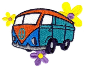 Hippie Volkswagon Van