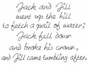 Jack and Jill Text