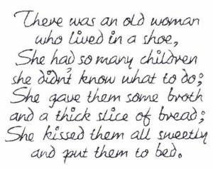 There Was an Old Woman Text