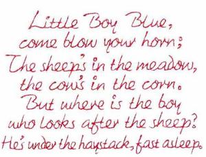 Little Boy Blue Text