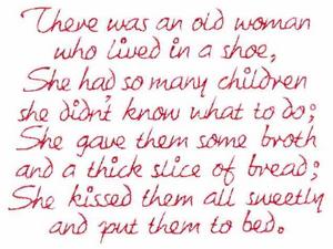 There Was an Old Woman Text