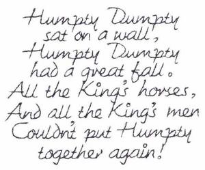 Humpty Dumpty Text