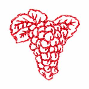 Mini Grapes (Redwork)