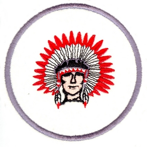 Indian Chief Bust in Circle