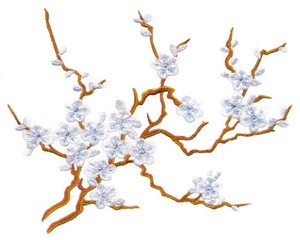 Plum Blossoms (Square Hoop)
