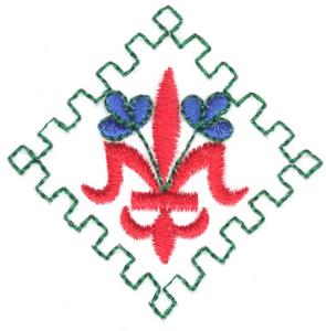 Floral Fleur - de - lis