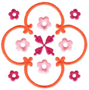Floral Quilt Square