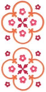 Floral Quilted Square Dual