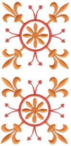 Fleur De Lis Quilt Square Double