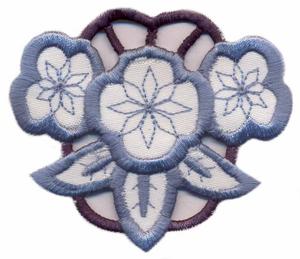 Three Flower Cutwork