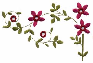 Floral Border (Cutwork)