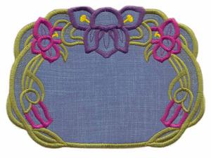 Floral Applique Doily