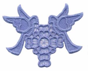 FSL - Doves with Heart Cross (Lace)