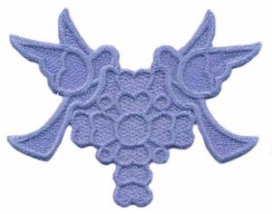 FSL - Dove with Heart Cross -Large (Lace)