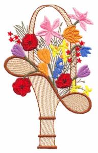 Flower Basket #2 ( Trapunto )
