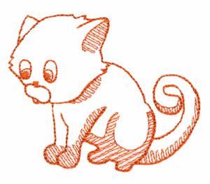 Sitting Kitty ( Trapunto )