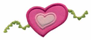 Heart Banner ( Applique )