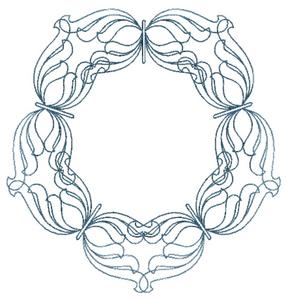 Tulip Circle #2 (Square Hoop)
