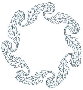 Dancing Leaves (Square Hoop)