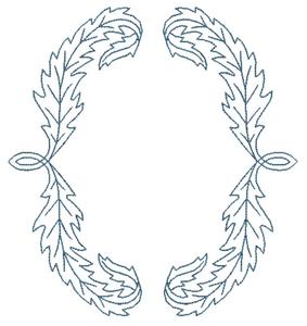 Leaf Rectangle (Square Hoop)