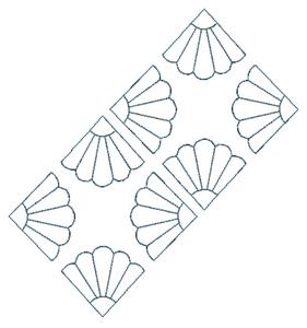 Scalloped Squares (Square Hoop)