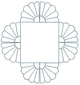 Scalloped Edge Frame (Square Hoop)