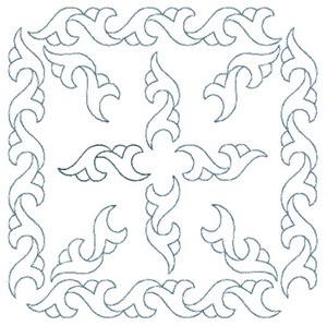 Flower Bud Square (Square Hoop)
