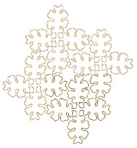 Leafy Square (Square Hoop)
