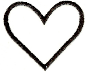 Heart - satin stitch