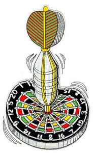 Dartboard Bullseye - larger