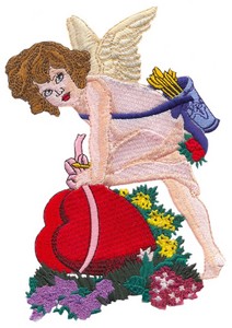 Valentine Cupid (Square Hoop)