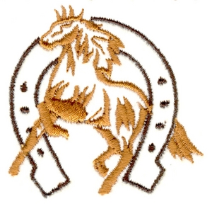 Horse and Horse Shoe