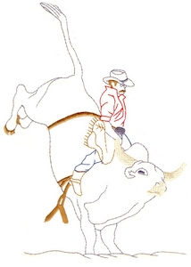 Bull Rider outline