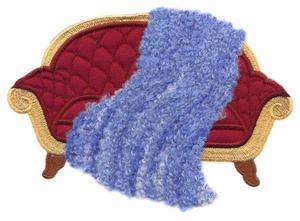 Applique Sofa and Throw (Yarn)
