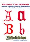 Christmas Card Alphabet