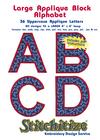 Large Applique Block Alphabet