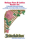 Antique Rose & Lattice Border Set