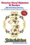 Victorian Floral Alphabet & Borders