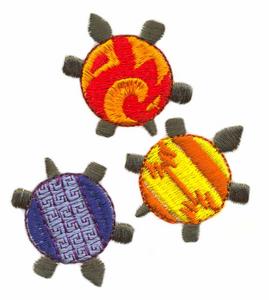 Custom Embroidery Designs By Stitchitize Aztec Turtles