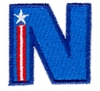 Stars & Stripes Letter N