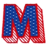 Applique Shadowed Letter M