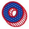 Applique Shadowed Letter O