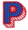 Applique Shadowed Letter P