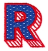 Applique Shadowed Letter R