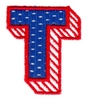 Applique Shadowed Letter T