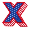 Applique Shadowed Letter X