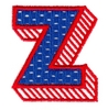 Applique Shadowed Letter Z