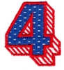 Applique Shadowed Number 4