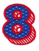 Applique Shadowed Number 8