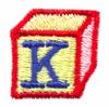 Building Block Letter K